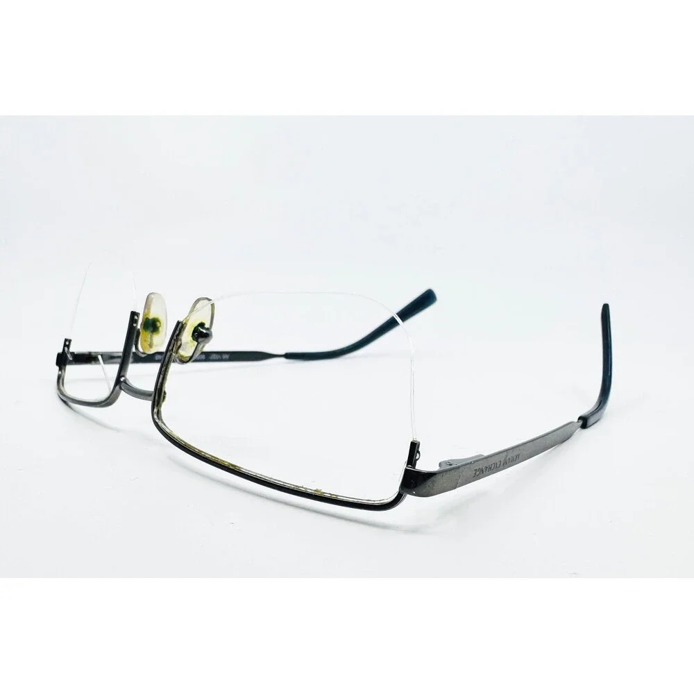 Armani Exchange Eyeglasses Mens Black Semi Rimless AX 1027 6088 54-17-140